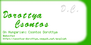 dorottya csontos business card